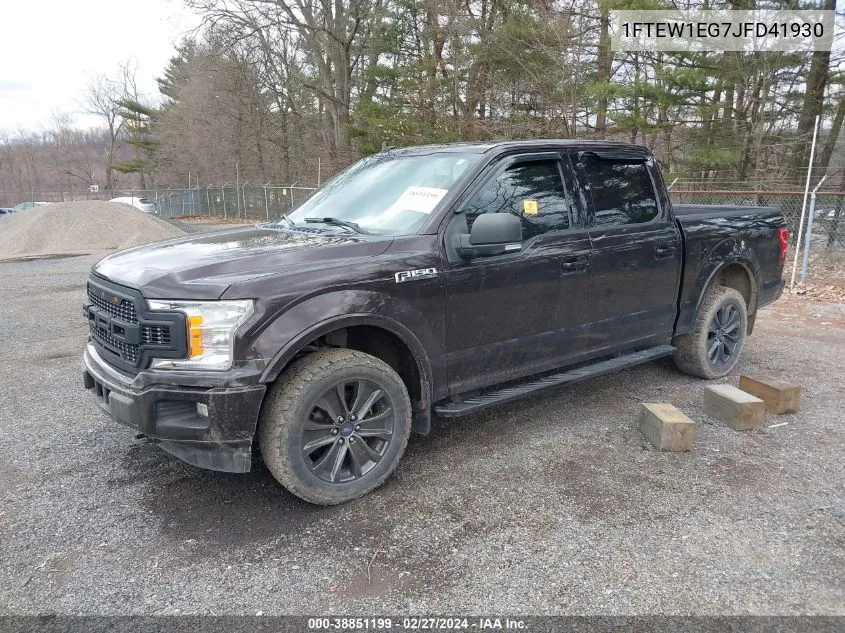 2018 Ford F-150 Xlt VIN: 1FTEW1EG7JFD41930 Lot: 38851199