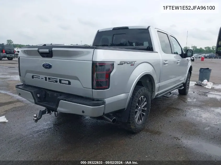 2018 Ford F-150 Xlt VIN: 1FTEW1E52JFA96100 Lot: 39322633