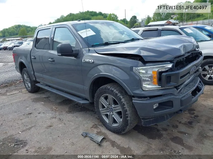 1FTEW1E51JFE40497 2018 Ford F-150 Xlt