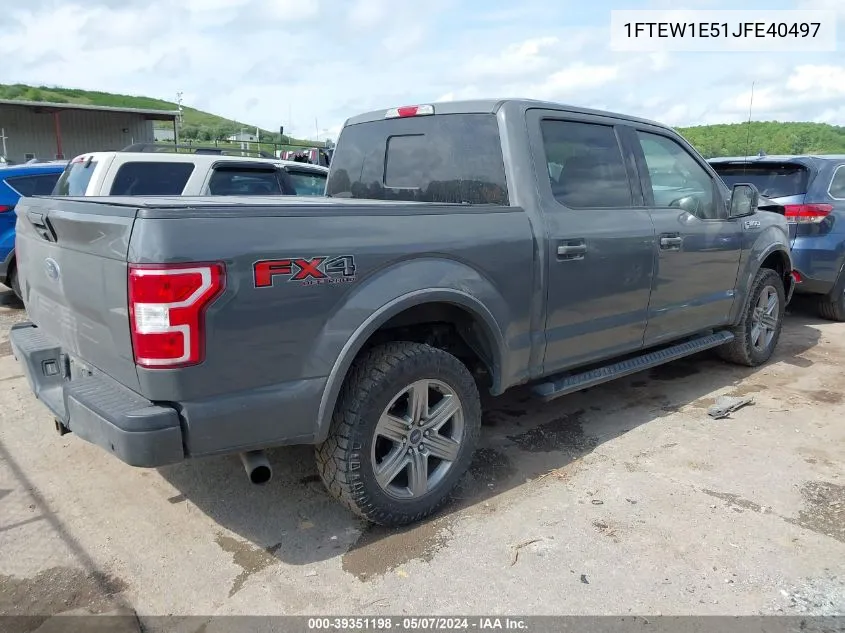 1FTEW1E51JFE40497 2018 Ford F-150 Xlt