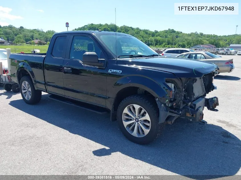 2018 Ford F-150 Xl VIN: 1FTEX1EP7JKD67948 Lot: 39381516