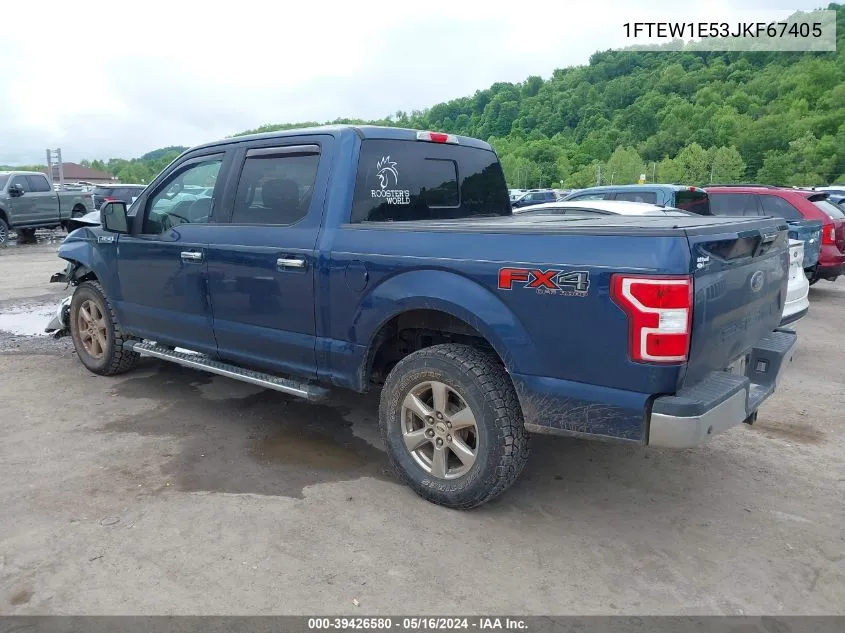 2018 Ford F-150 Xlt VIN: 1FTEW1E53JKF67405 Lot: 39426580