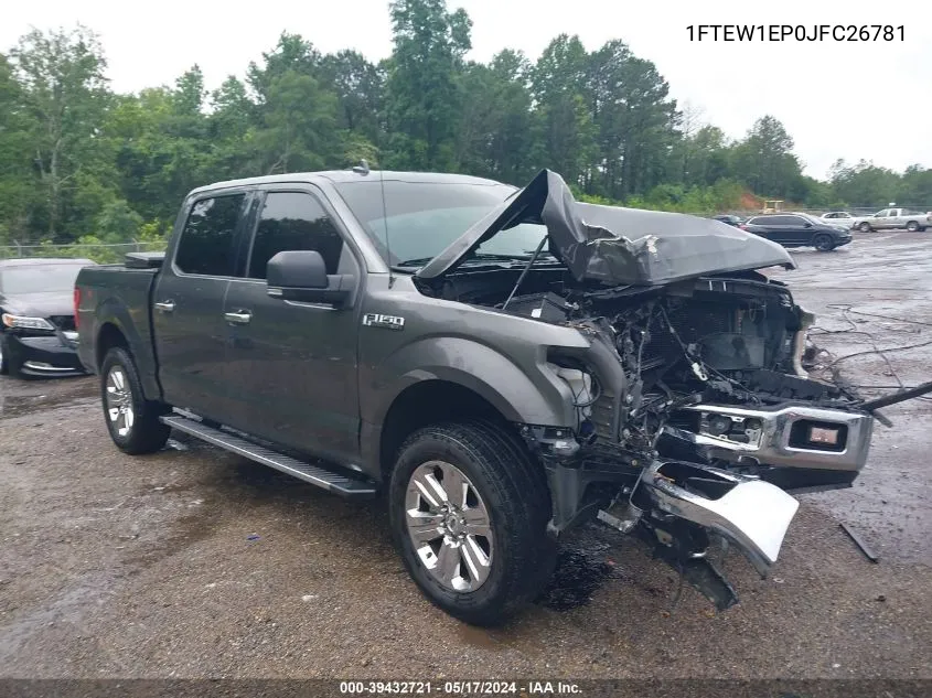 1FTEW1EP0JFC26781 2018 Ford F-150 Xlt