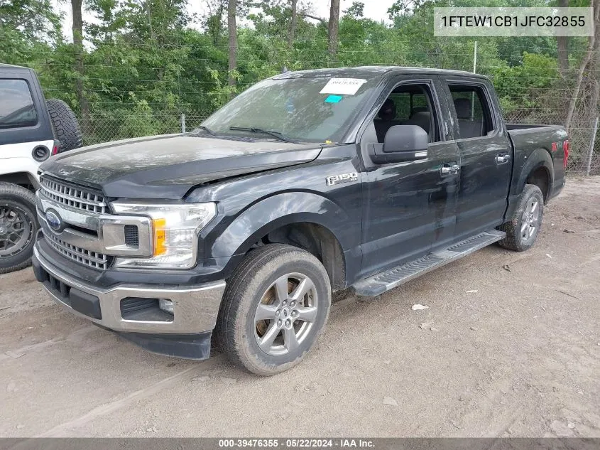 1FTEW1CB1JFC32855 2018 Ford F-150 Xlt