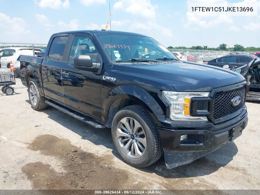 2018 Ford F-150 Xl VIN: 1FTEW1C51JKE13696 Lot: 39626434