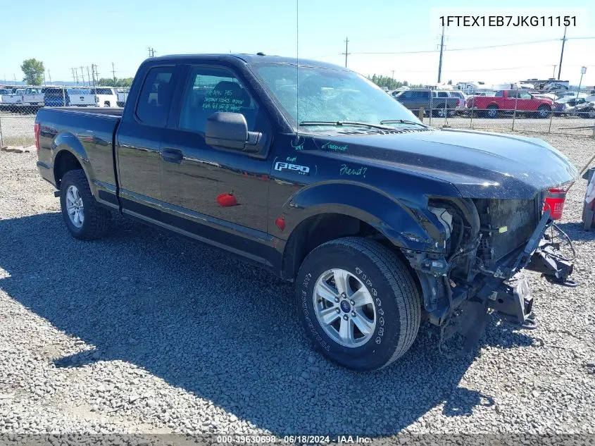 1FTEX1EB7JKG11151 2018 Ford F-150 Xlt