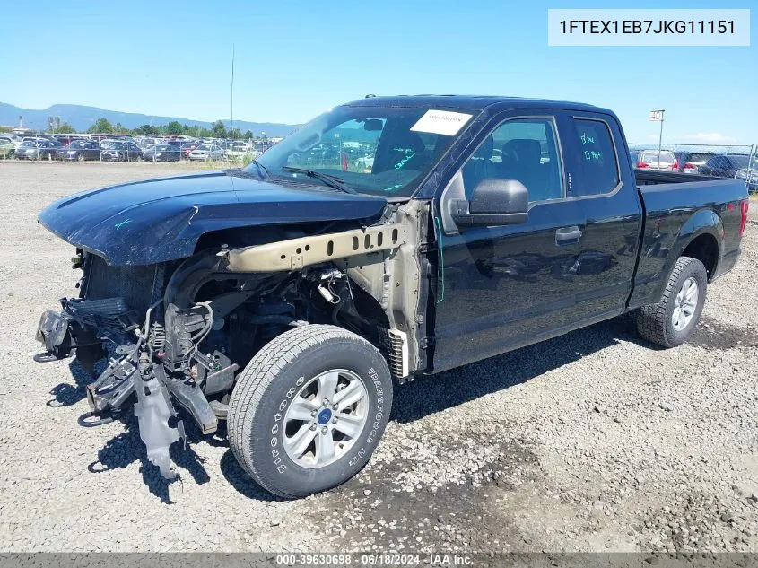 2018 Ford F-150 Xlt VIN: 1FTEX1EB7JKG11151 Lot: 39630698