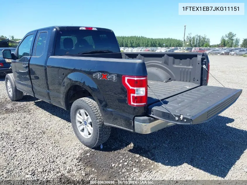 1FTEX1EB7JKG11151 2018 Ford F-150 Xlt