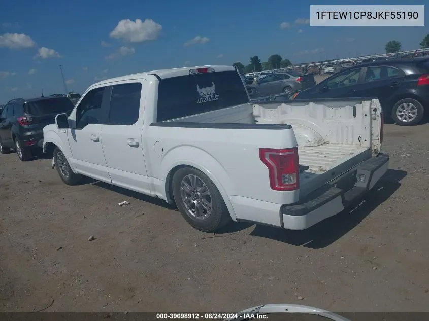 2018 Ford F-150 Xl VIN: 1FTEW1CP8JKF55190 Lot: 39698912