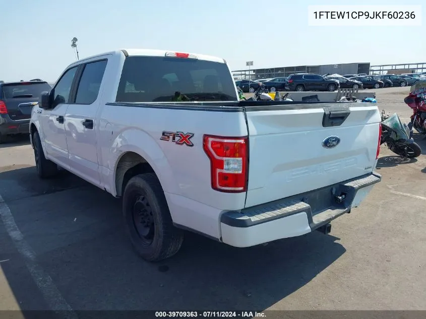 2018 Ford F-150 Xl VIN: 1FTEW1CP9JKF60236 Lot: 39709363