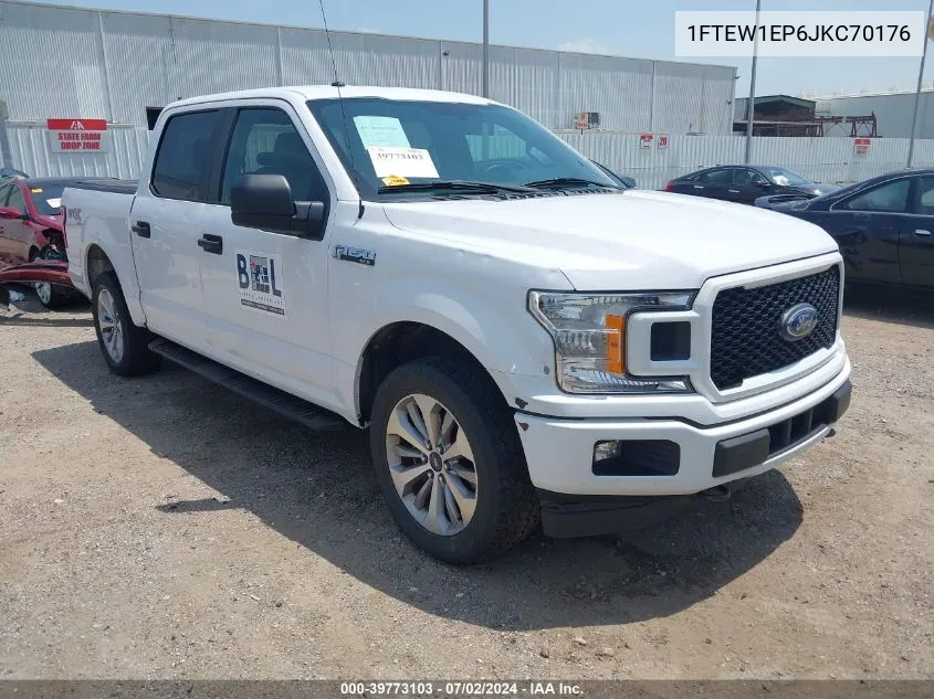 2018 Ford F-150 Xl VIN: 1FTEW1EP6JKC70176 Lot: 40746511