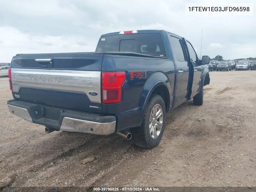 1FTEW1EG3JFD96598 2018 Ford F-150 King Ranch