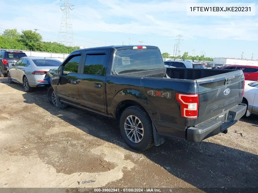 2018 Ford F-150 Xl VIN: 1FTEW1EBXJKE20231 Lot: 39802941