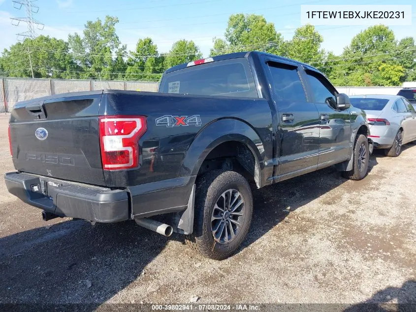 2018 Ford F-150 Xl VIN: 1FTEW1EBXJKE20231 Lot: 39802941