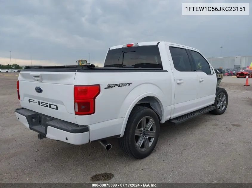 2018 Ford F-150 Lariat VIN: 1FTEW1C56JKC23151 Lot: 39875599