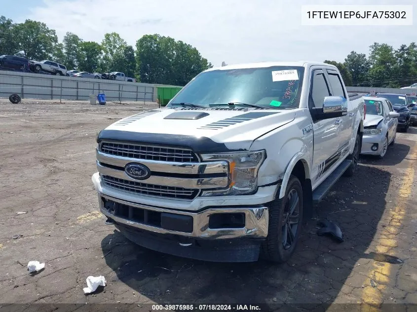 1FTEW1EP6JFA75302 2018 Ford F-150 Lariat