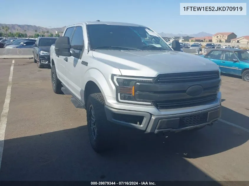 2018 Ford F-150 Xlt VIN: 1FTEW1E52JKD70919 Lot: 39879344