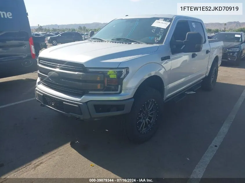 2018 Ford F-150 Xlt VIN: 1FTEW1E52JKD70919 Lot: 39879344