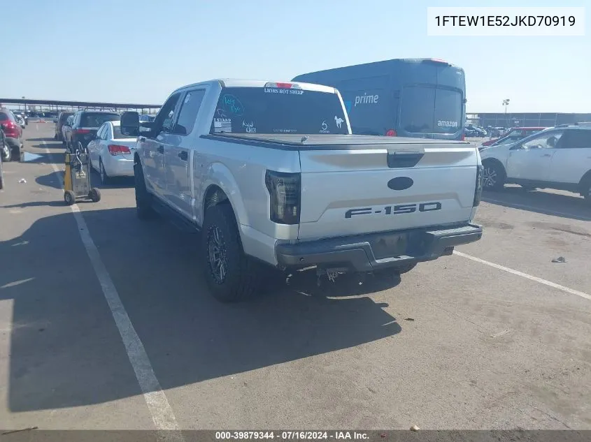 2018 Ford F-150 Xlt VIN: 1FTEW1E52JKD70919 Lot: 39879344