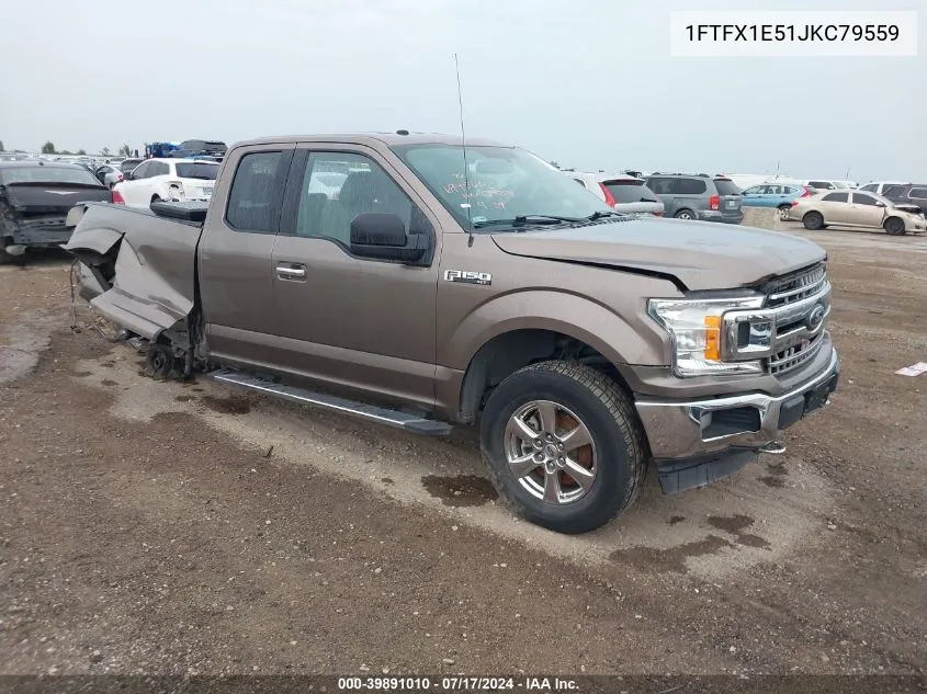 2018 Ford F-150 Xlt VIN: 1FTFX1E51JKC79559 Lot: 39891010