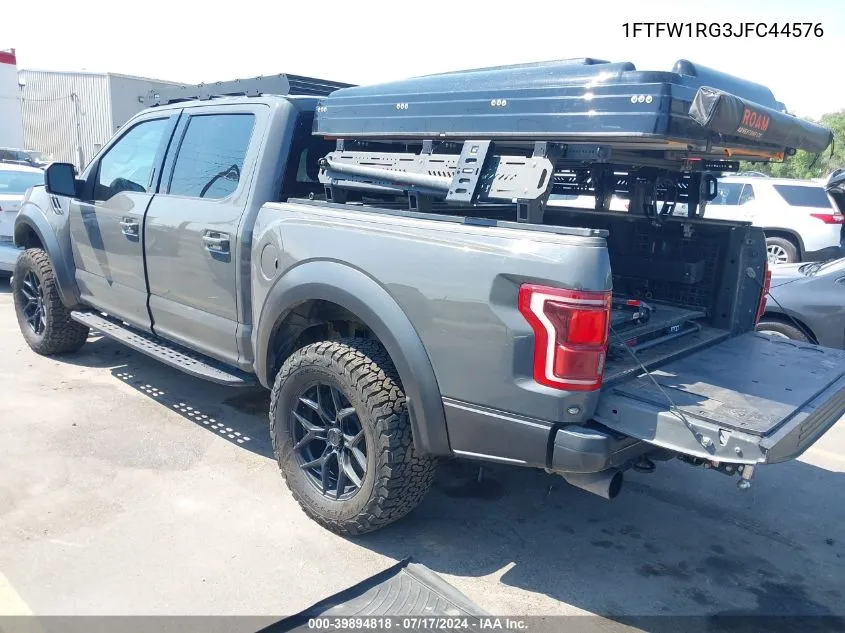 2018 Ford F-150 Raptor VIN: 1FTFW1RG3JFC44576 Lot: 39894818