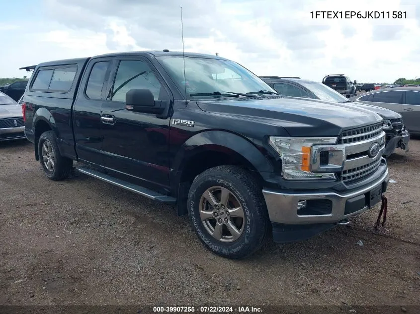 1FTEX1EP6JKD11581 2018 Ford F-150 Xlt