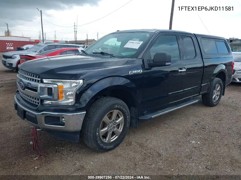 1FTEX1EP6JKD11581 2018 Ford F-150 Xlt