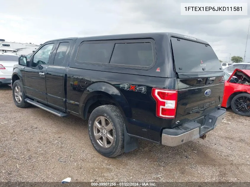 1FTEX1EP6JKD11581 2018 Ford F-150 Xlt