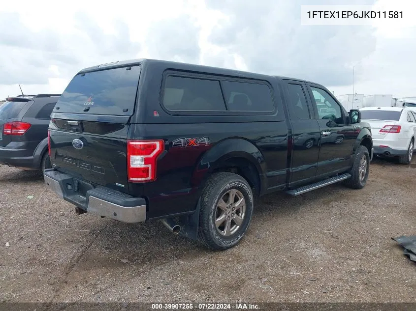 2018 Ford F-150 Xlt VIN: 1FTEX1EP6JKD11581 Lot: 39907255