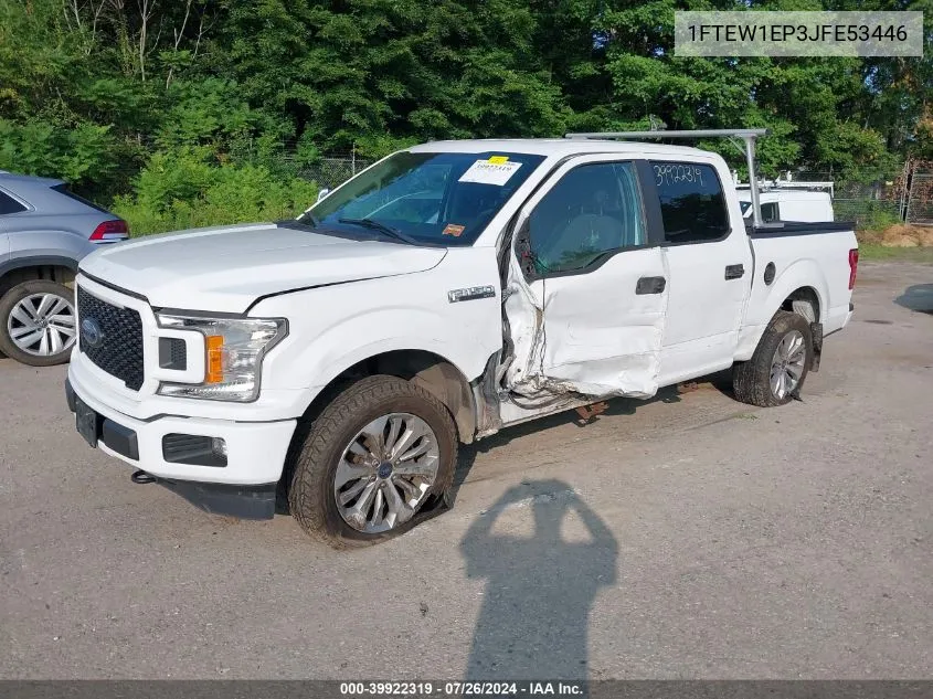 2018 Ford F-150 Xl VIN: 1FTEW1EP3JFE53446 Lot: 39922319