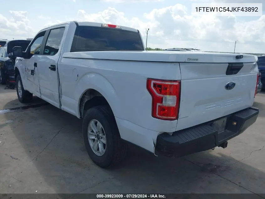 1FTEW1C54JKF43892 2018 Ford F-150 Xl