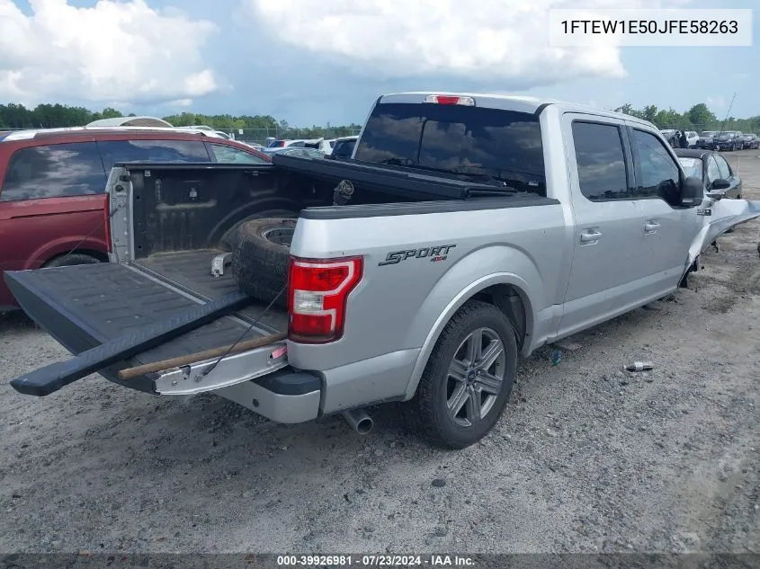 1FTEW1E50JFE58263 2018 Ford F-150 Xlt