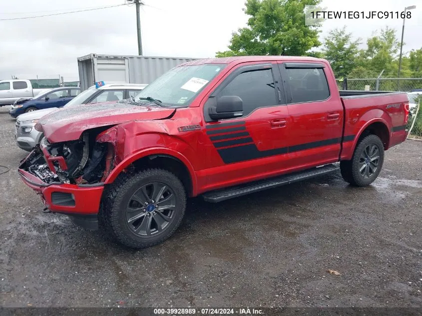 1FTEW1EG1JFC91168 2018 Ford F-150 Xlt