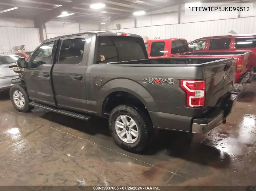 1FTEW1EP5JKD99512 2018 Ford F-150 Xlt