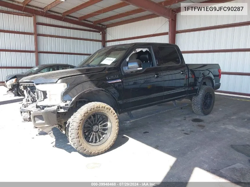 1FTFW1EG9JFC90287 2018 Ford F-150 Lariat