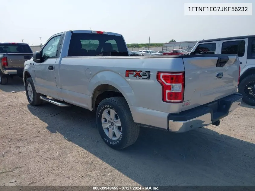 2018 Ford F-150 Xlt VIN: 1FTNF1EG7JKF56232 Lot: 39949455