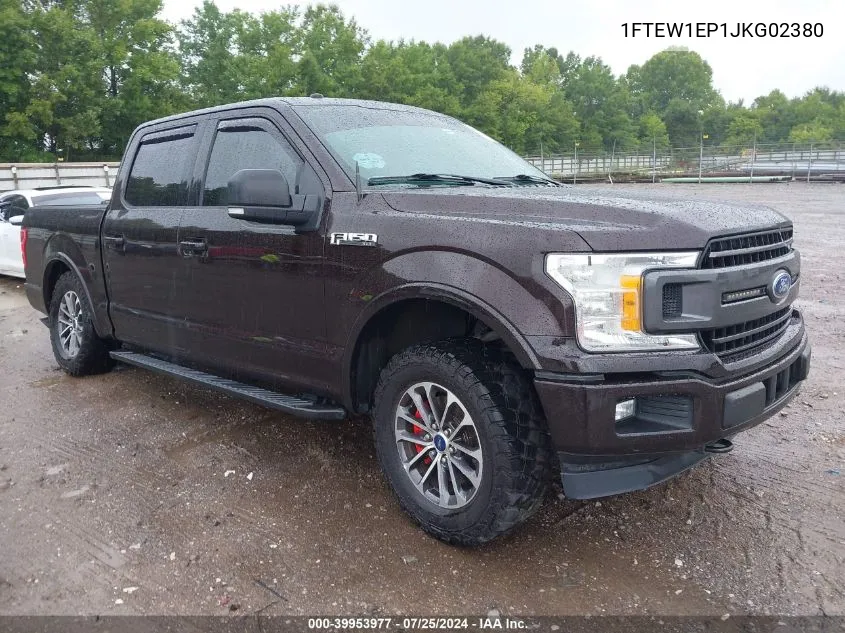 2018 Ford F-150 Xlt VIN: 1FTEW1EP1JKG02380 Lot: 39953977