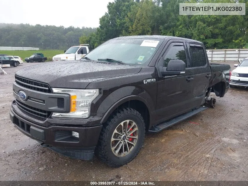 1FTEW1EP1JKG02380 2018 Ford F-150 Xlt