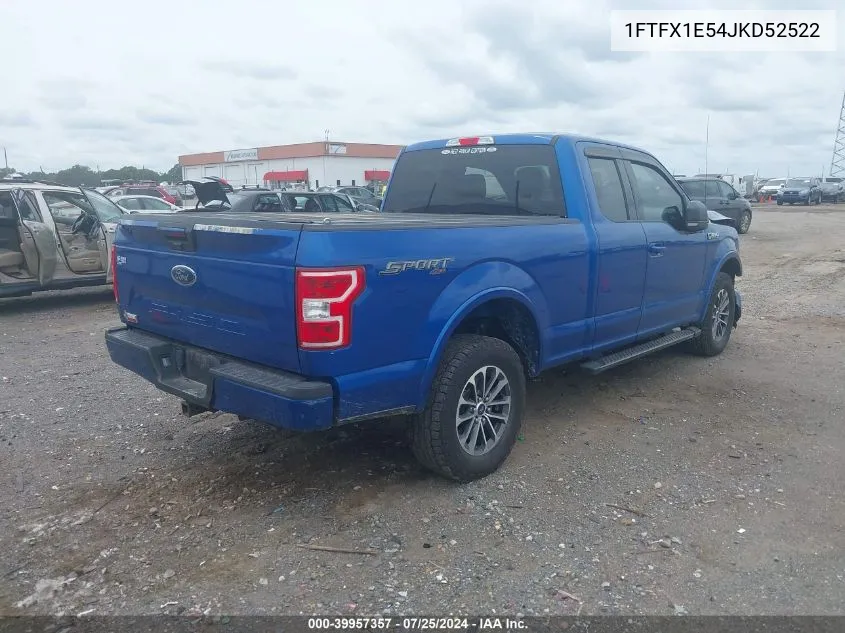 1FTFX1E54JKD52522 2018 Ford F-150 Xlt