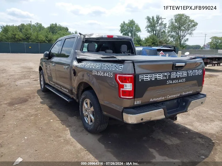 2018 Ford F-150 Xlt VIN: 1FTEW1EPXJFB99024 Lot: 39964316