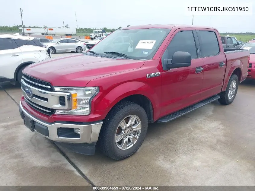 2018 Ford F-150 Xlt VIN: 1FTEW1CB9JKC61950 Lot: 39964659