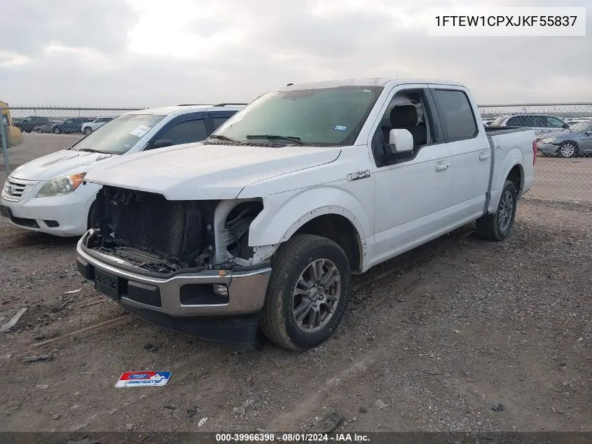 1FTEW1CPXJKF55837 2018 Ford F-150 Lariat