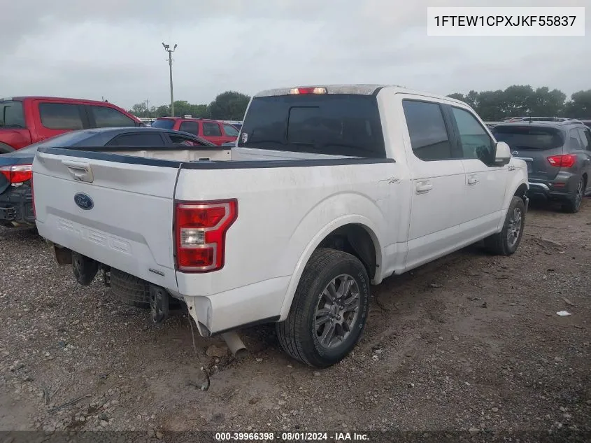 1FTEW1CPXJKF55837 2018 Ford F-150 Lariat