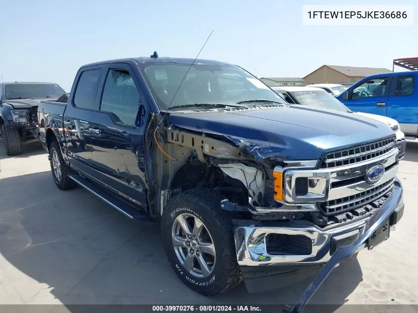 2018 Ford F-150 Xlt VIN: 1FTEW1EP5JKE36686 Lot: 39970276