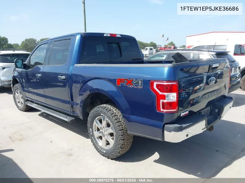 1FTEW1EP5JKE36686 2018 Ford F-150 Xlt