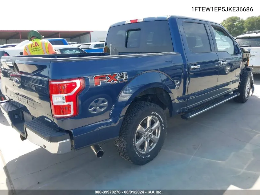 2018 Ford F-150 Xlt VIN: 1FTEW1EP5JKE36686 Lot: 39970276