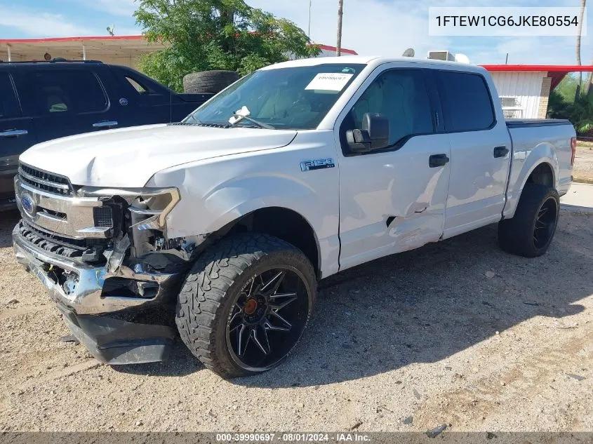 2018 Ford F-150 Xlt VIN: 1FTEW1CG6JKE80554 Lot: 39990697