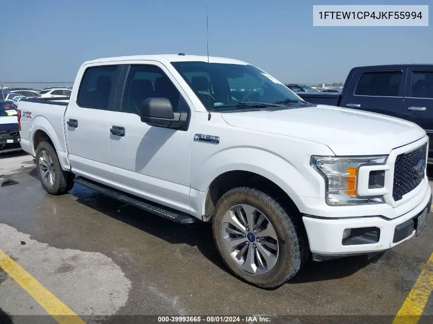 2018 Ford F-150 Xl VIN: 1FTEW1CP4JKF55994 Lot: 39993665