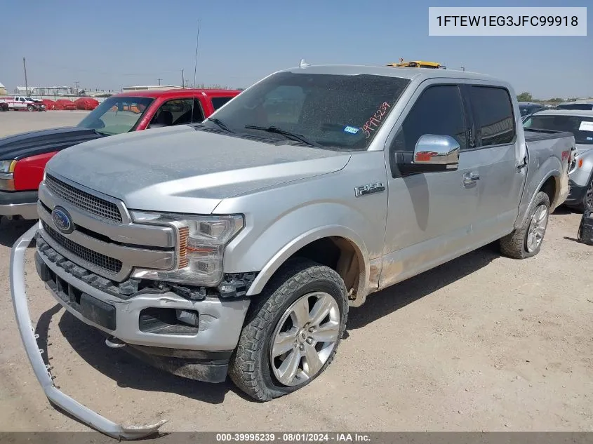 1FTEW1EG3JFC99918 2018 Ford F-150 Platinum