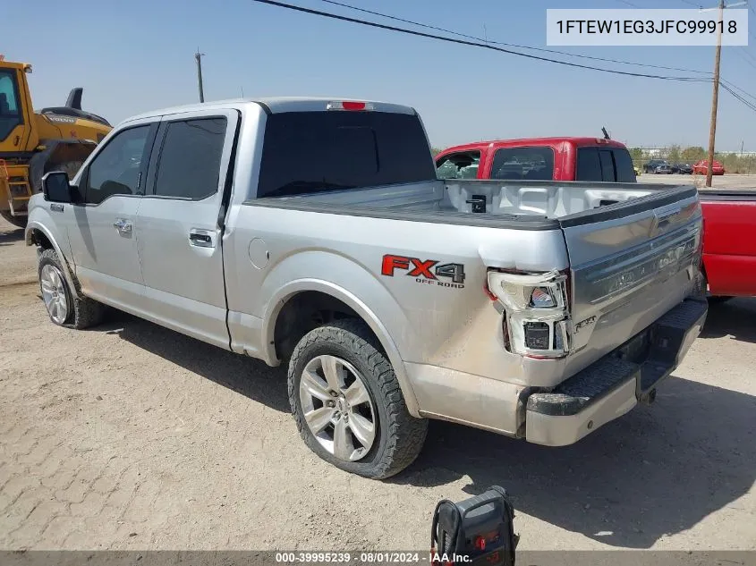 1FTEW1EG3JFC99918 2018 Ford F-150 Platinum